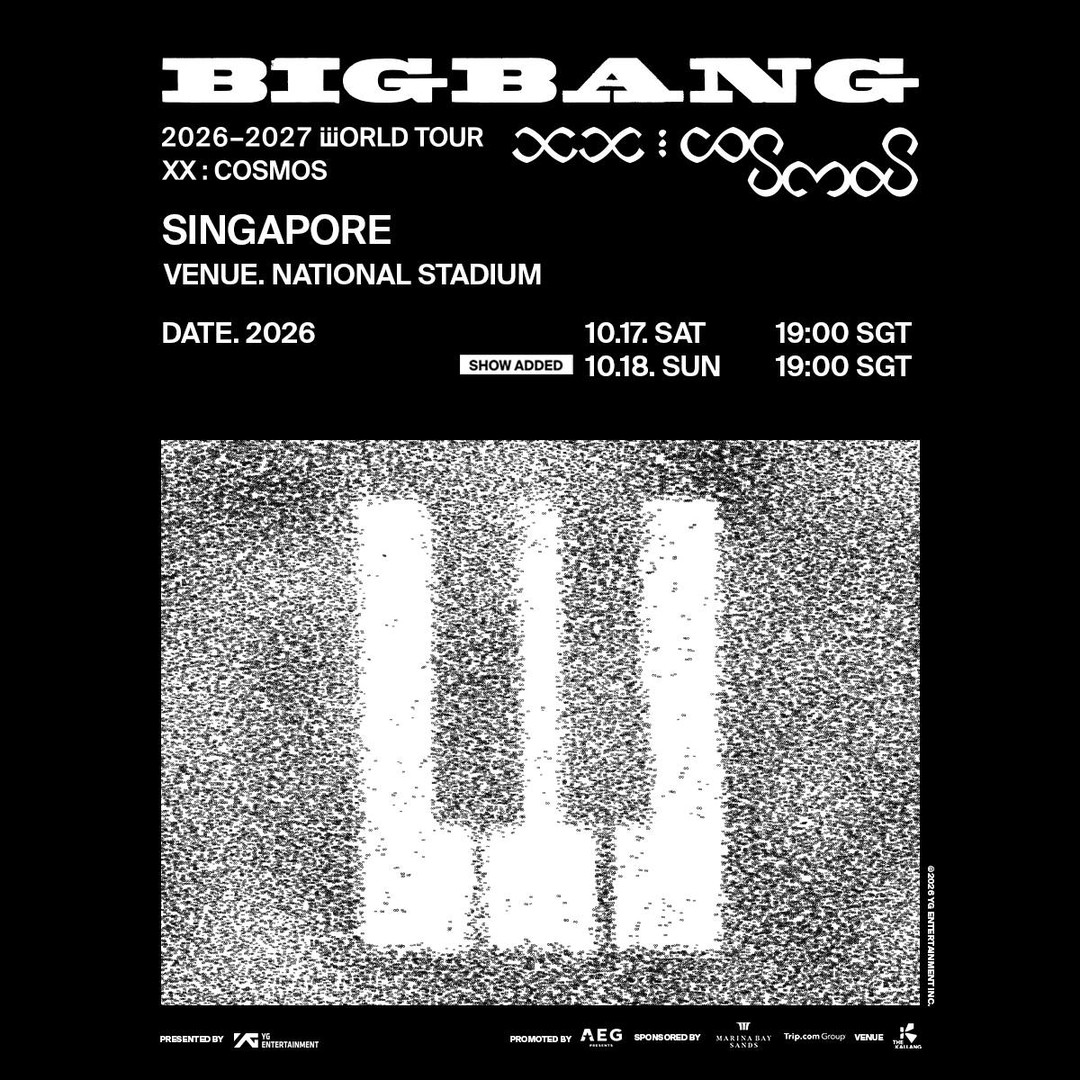 BIGBANG 2026-2027 WORLD TOUR < XX : COSMOS > IN SINGAPORE